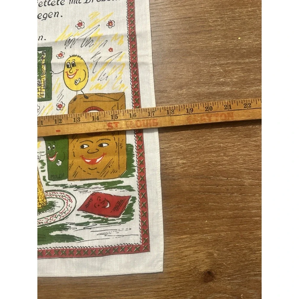 Vintage 1970s Karntner Reindling Tea Towel From Austria Austria Recipe Cloth